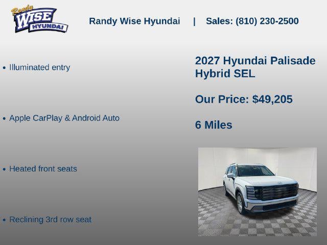 2027 Hyundai Palisade Hybrid SEL 7P