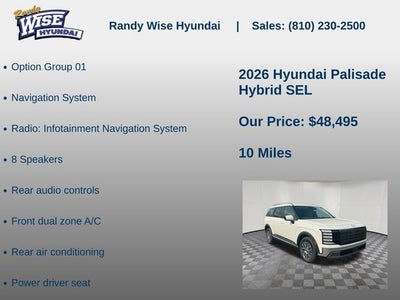2026 Hyundai Palisade Hybrid SEL 7P