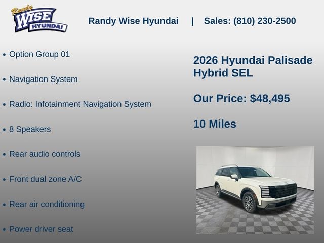 2026 Hyundai Palisade Hybrid SEL 7P