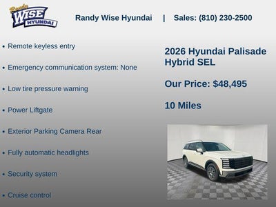2026 Hyundai Palisade Hybrid SEL 7P