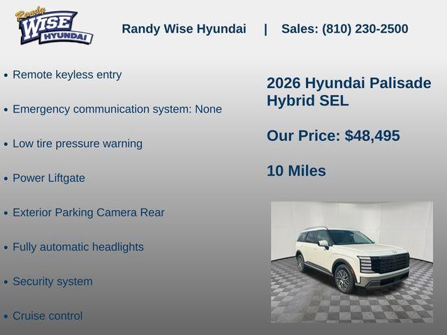 2026 Hyundai Palisade Hybrid SEL 7P
