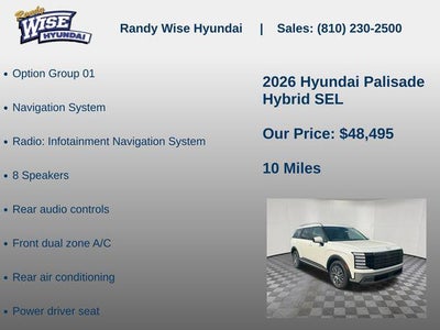 2026 Hyundai Palisade Hybrid SEL 7P