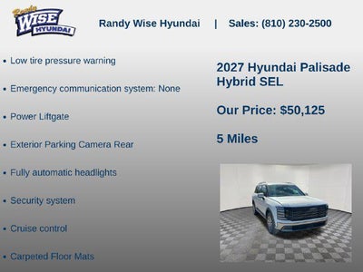 2027 Hyundai Palisade Hybrid SEL 7P
