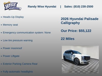 2026 Hyundai Palisade Calligraphy AWD