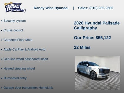 2026 Hyundai Palisade Calligraphy AWD