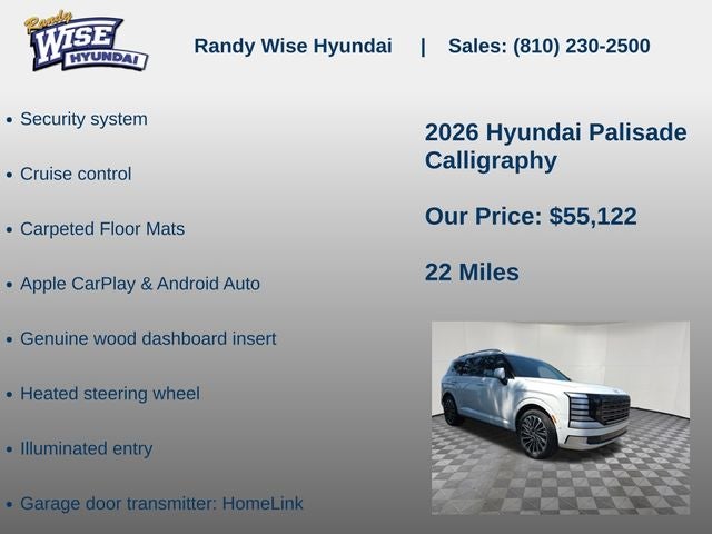 2026 Hyundai Palisade Calligraphy AWD