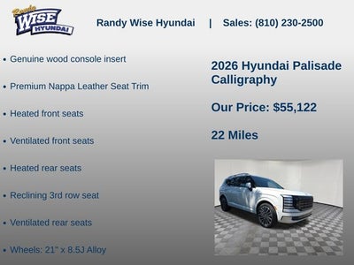 2026 Hyundai Palisade Calligraphy AWD