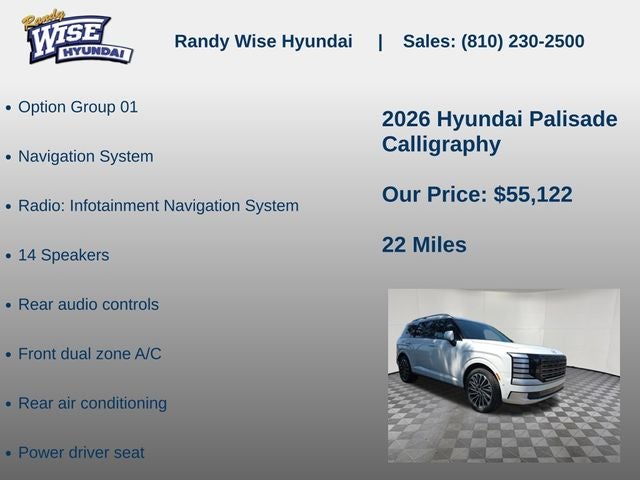 2026 Hyundai Palisade Calligraphy AWD