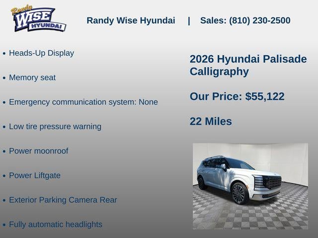 2026 Hyundai Palisade Calligraphy AWD