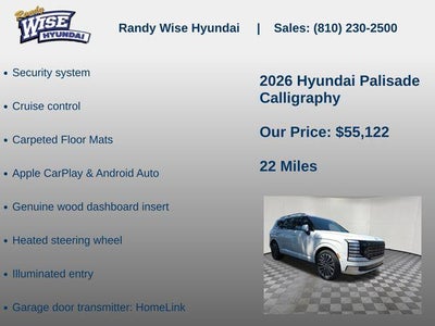 2026 Hyundai Palisade Calligraphy AWD