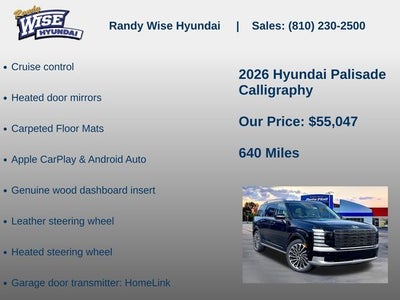 2026 Hyundai Palisade Calligraphy AWD