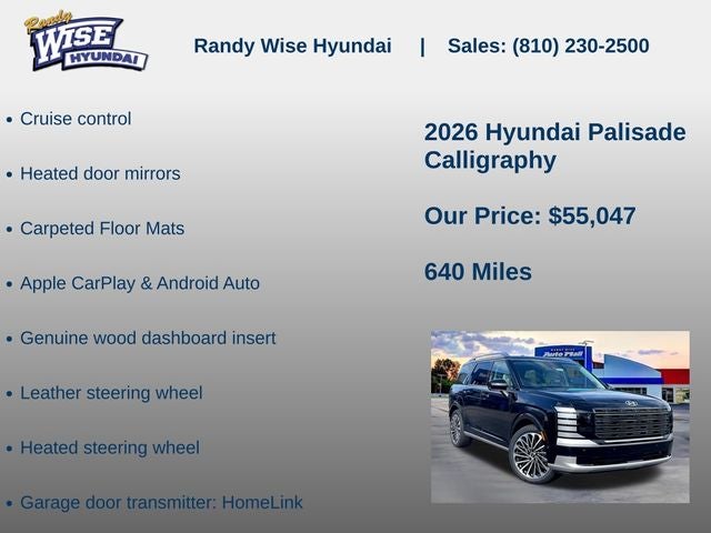 2026 Hyundai Palisade Calligraphy AWD