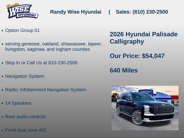 2026 Hyundai Palisade Calligraphy AWD