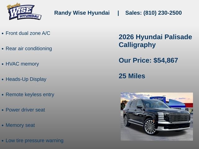 2026 Hyundai Palisade Calligraphy AWD