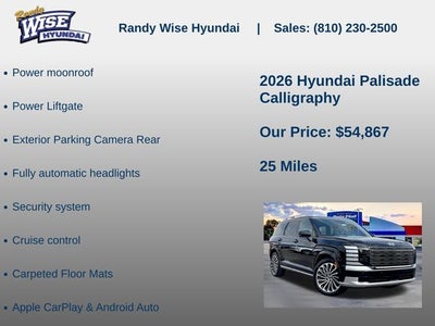 2026 Hyundai Palisade Calligraphy AWD