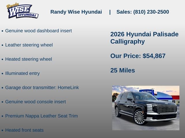 2026 Hyundai Palisade Calligraphy AWD