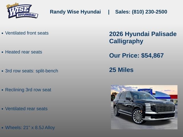 2026 Hyundai Palisade Calligraphy AWD