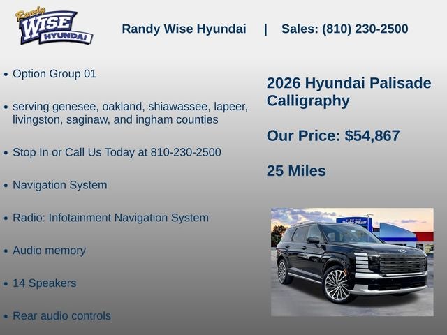 2026 Hyundai Palisade Calligraphy AWD