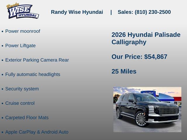 2026 Hyundai Palisade Calligraphy AWD