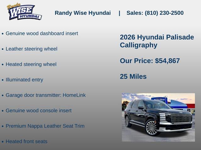 2026 Hyundai Palisade Calligraphy AWD
