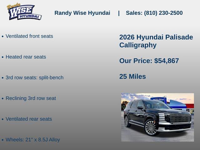2026 Hyundai Palisade Calligraphy AWD