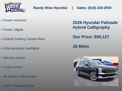 2026 Hyundai Palisade Hybrid Calligraphy