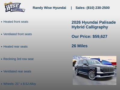 2026 Hyundai Palisade Hybrid Calligraphy