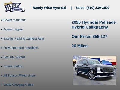 2026 Hyundai Palisade Hybrid Calligraphy
