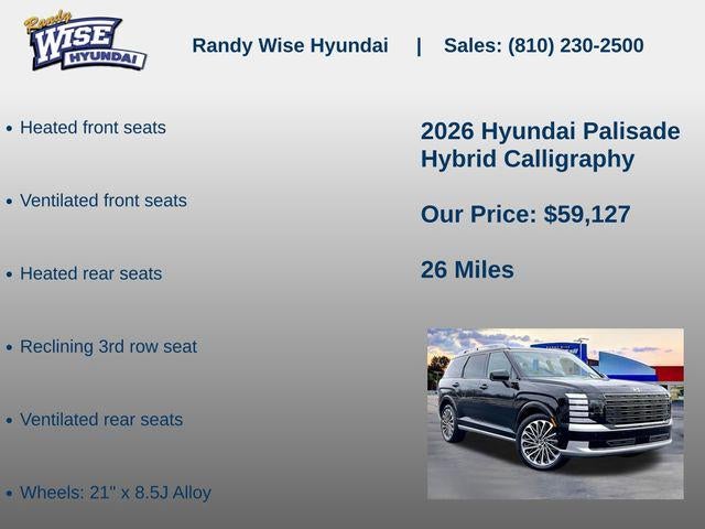 2026 Hyundai Palisade Hybrid Calligraphy