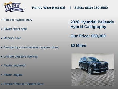 2026 Hyundai Palisade Hybrid Calligraphy