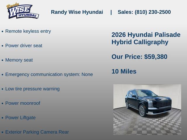 2026 Hyundai Palisade Hybrid Calligraphy