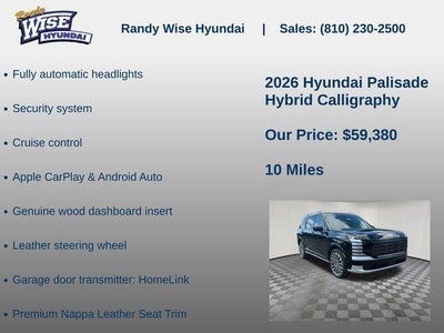 2026 Hyundai Palisade Hybrid Calligraphy