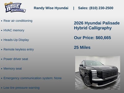 2026 Hyundai Palisade Hybrid Calligraphy