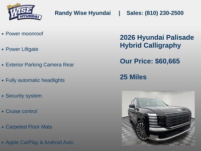 2026 Hyundai Palisade Hybrid Calligraphy