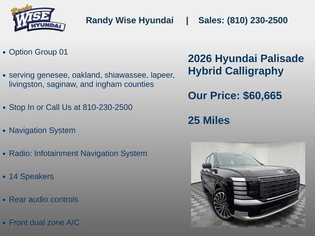 2026 Hyundai Palisade Hybrid Calligraphy