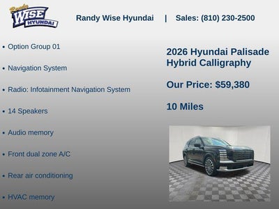 2026 Hyundai Palisade Hybrid Calligraphy