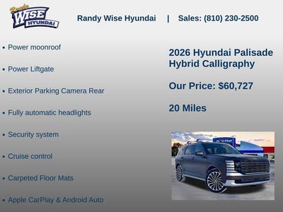 2026 Hyundai Palisade Hybrid Calligraphy
