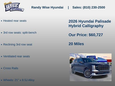 2026 Hyundai Palisade Hybrid Calligraphy