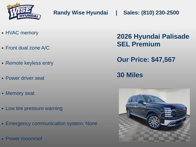 2026 Hyundai Palisade SEL Premium AWD