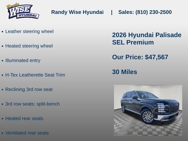 2026 Hyundai Palisade SEL Premium AWD