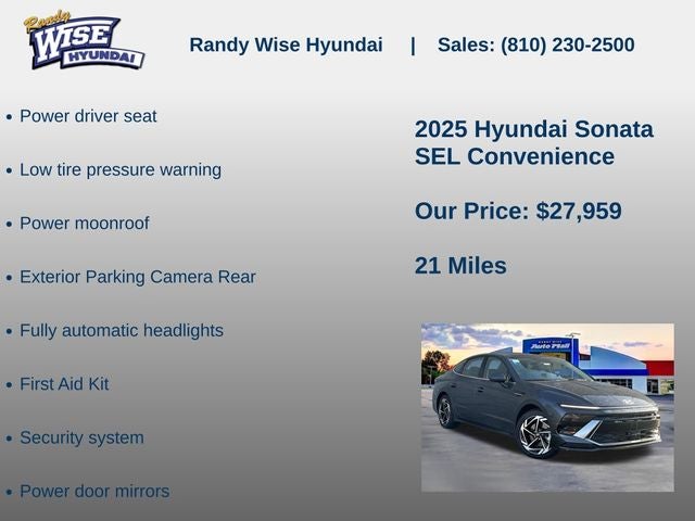 2025 Hyundai Sonata SEL Convenience