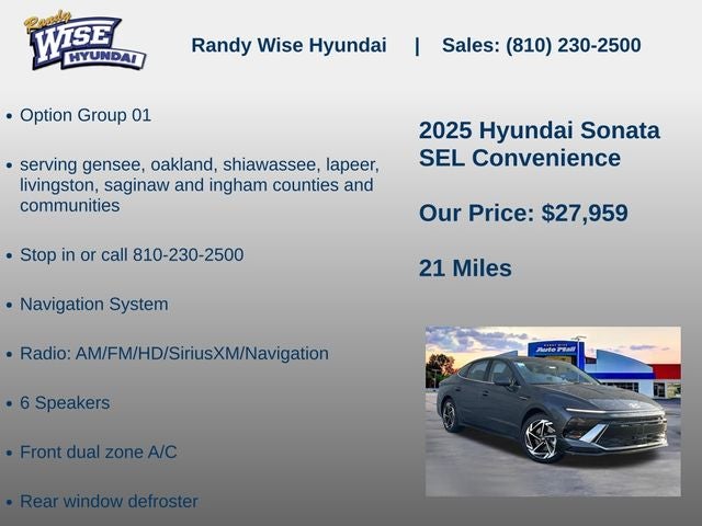 2025 Hyundai Sonata SEL Convenience