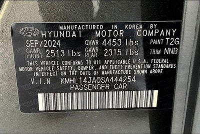 2025 Hyundai Sonata SEL Convenience