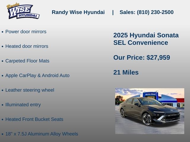 2025 Hyundai Sonata SEL Convenience