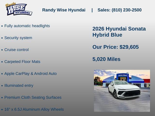 2026 Hyundai Sonata Hybrid Blue