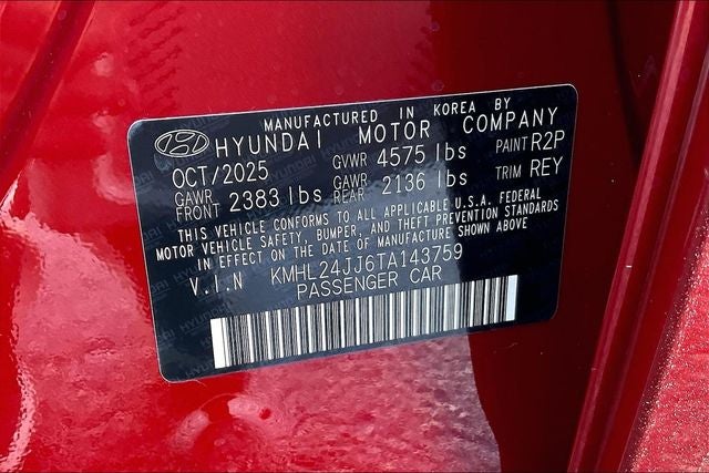 2026 Hyundai Sonata Hybrid Blue