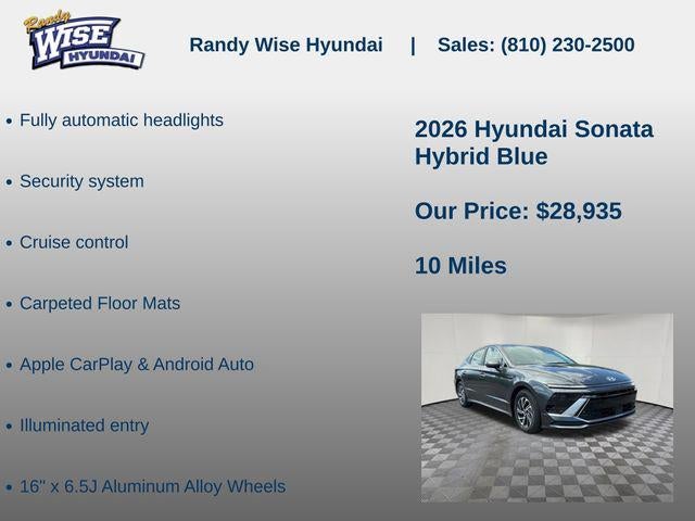 2026 Hyundai Sonata Hybrid Blue