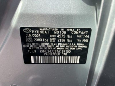 2026 Hyundai Sonata Hybrid Blue