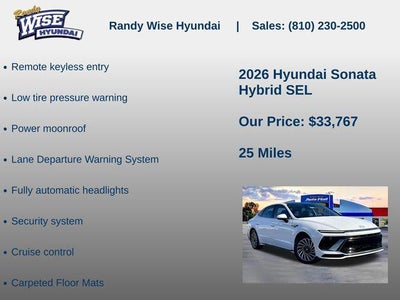 2026 Hyundai Sonata Hybrid SEL