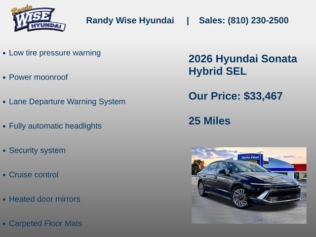 2026 Hyundai Sonata Hybrid SEL
